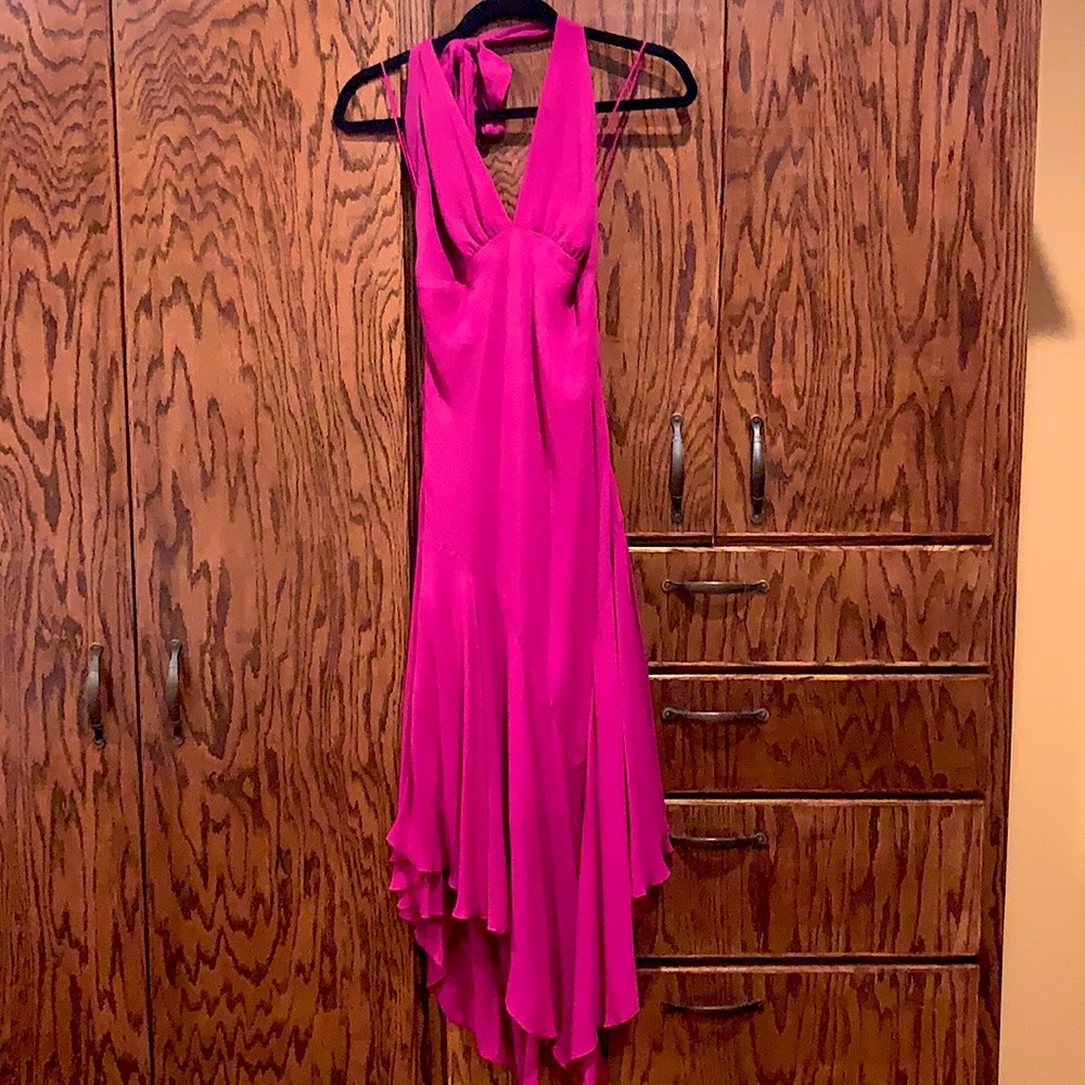 Women’s semi formal halter tie dress